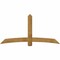 Ekena Millwork Bellingham Rough Sawn Timber Gable Bracket, Western Red Cedar, 84"W x 42"H x 4"D x 6"F, 12/12 Pitch GBW084X42X0406BEL00RWR - alternate 1